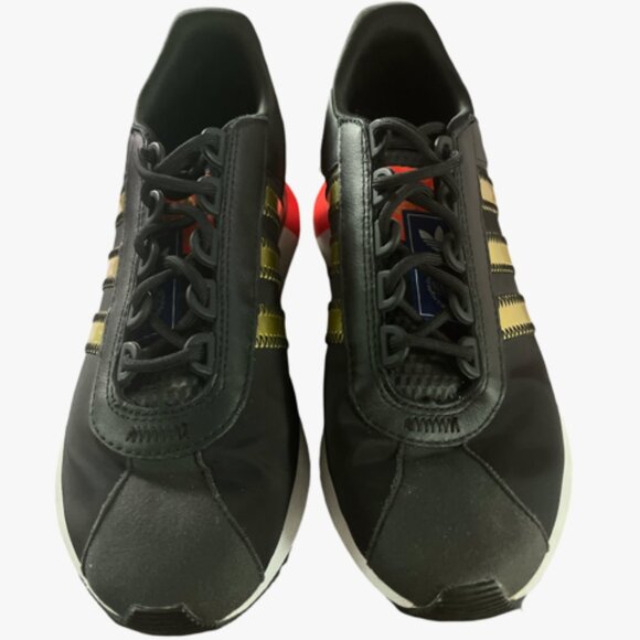 Adidas SL Andridge Black Gold Metallic, Women Size 8 - Picture 1 of 7
